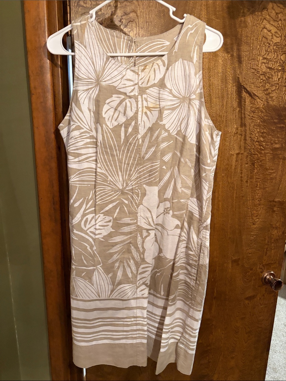 Vintage Hawaiian Print Dress